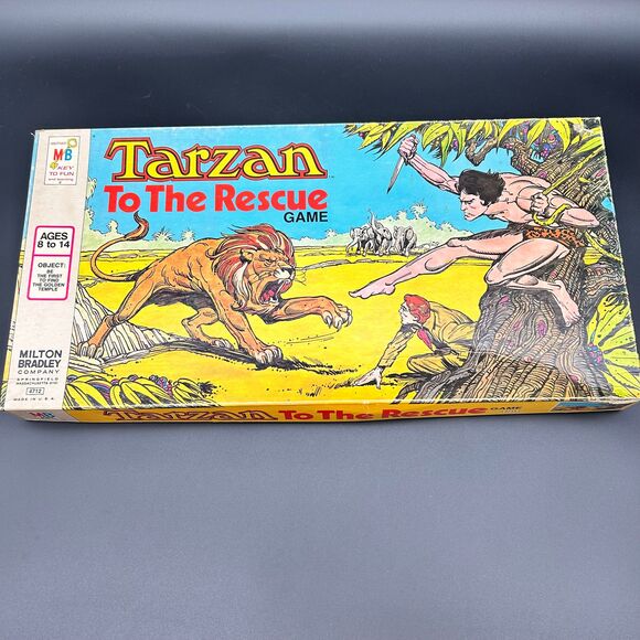 Tarzan To The Rescue Board Game 1977 - Picture 1 of 6